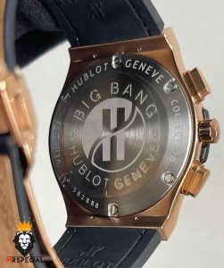 ساعت ست هابلوت مردانه و زنانه کرنوگراف رزگلد صفحه اسکلتون 6630 HUBLOT BIG BANG