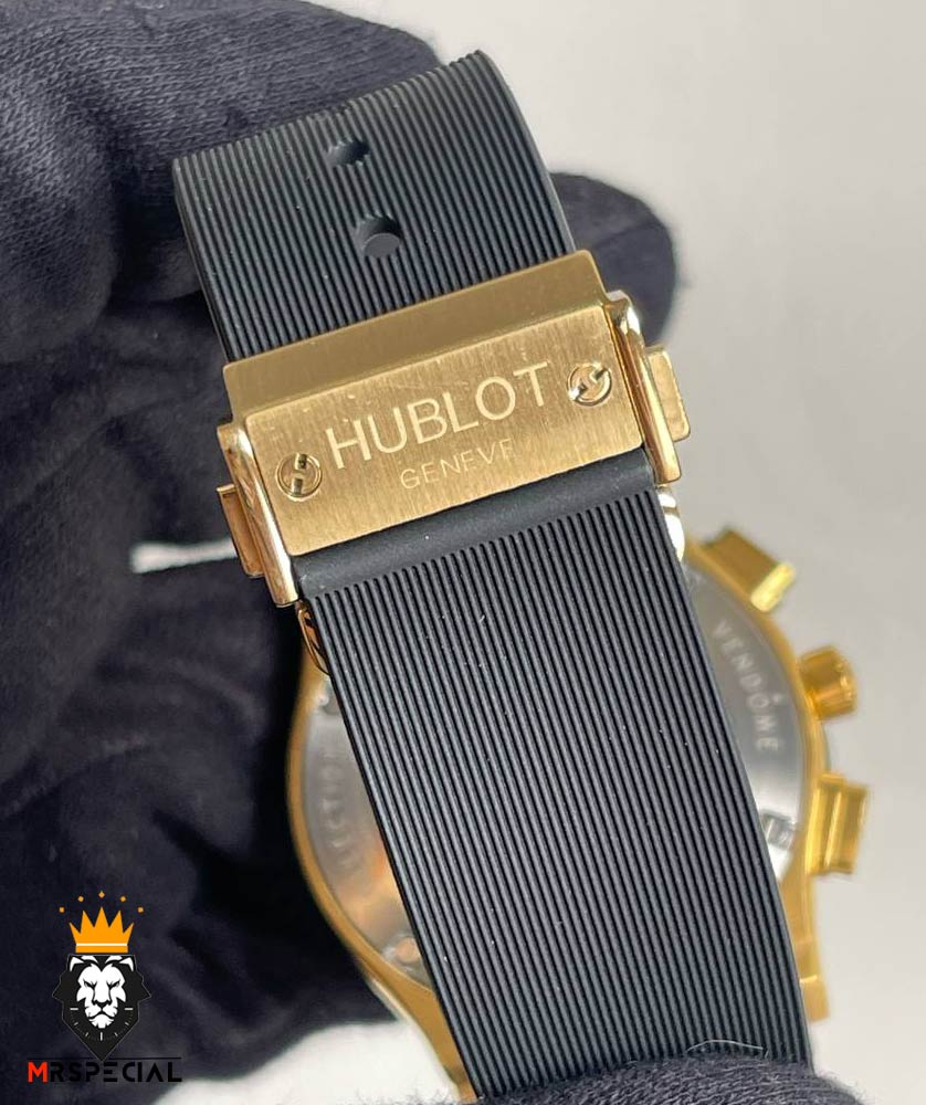 ساعت ست هابلوت مردانه و زنانه کرنوگراف طلایی صفحه اسکلتون 6629 HUBLOT BIG BANG