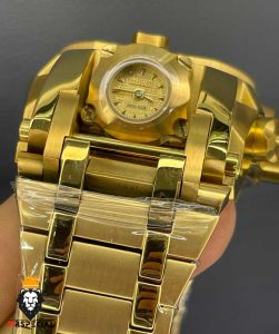ساعت مچی مردانه اینویکتا مدل زئوس کرنوگراف طلایی صفحه طلایی 0939 INVICTA ZEUS