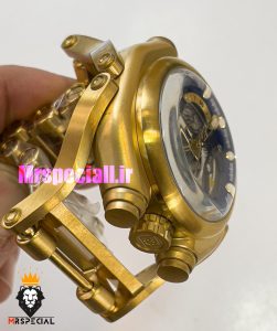 ساعت اینویکتا مردانه مدل سی هانتر کرنوگراف طلایی صفحه ابی INVICTA SEA HUNTER 021003