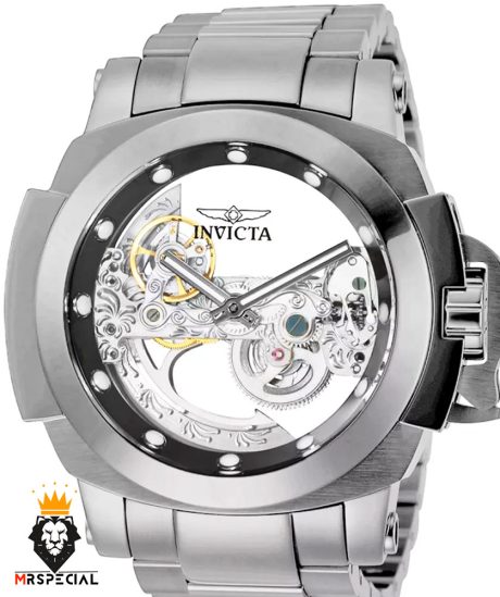 ساعت اینویکتا مردانه اتوماتیک استیل صفحه اسکلتون INVICTA 8235
