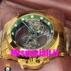 ساعت اینویکتا مردانه اتوماتیک طلایی صفحه شیشه ای اسکلتون 01659 INVICTA Automatic