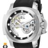 ساعت مچی مردانه اینویکتا اتوماتیک صفحه شیشه ای قاب استیل بند رابر 0846 INVICTA