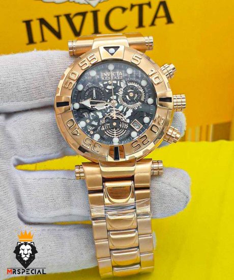 ساعت مچی مردانه اینویکتا سوباکو رزگلد کرنوگراف INVICTA SUBAQUA 01667