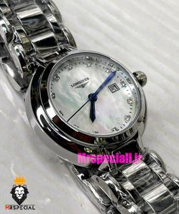 ساعت لونژین زنانه استیل کوارتز صفحه صدف 021384 LONGINES Primaluna