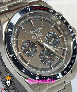 ساعت لونژین مردانه کرنوگراف استیل صفحه نوک مدادی LONGINES Conquest 021376 