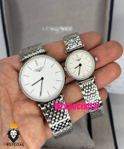 ساعت ست مردانه و زنانه لونژین استیل صفحه سفید LONGINES 021514 