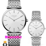 ساعت ست مردانه و زنانه لونژین استیل صفحه سفید LONGINES 021514