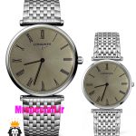 ساعت ست مردانه و زنانه لونژین استیل صفحه طوسی LONGINES 021516