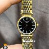 ساعت لونژین زنانه استیل دو رنگ طلایی صفحه مشکی LONGINES 021276