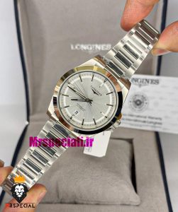 ساعت لونژین مردانه اتوماتیک استیل صفحه نقره ای LONGINES CONQUEST HERITAGE 021491 