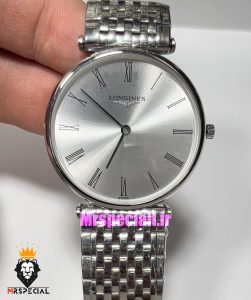 ساعت لونژین مردانه استیل صفحه نقره ای LONGINES 021175 