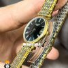 ساعت لونژین زنانه استیل دو رنگ طلایی صفحه مشکی LONGINES 021276