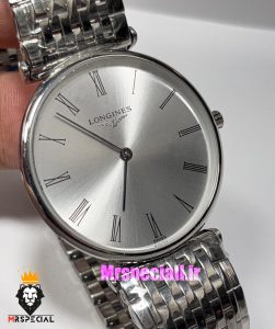 ساعت لونژین مردانه استیل صفحه نقره ای LONGINES 021175 
