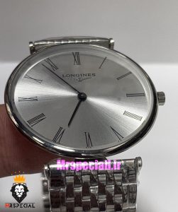 ساعت لونژین مردانه استیل صفحه نقره ای LONGINES 021175 