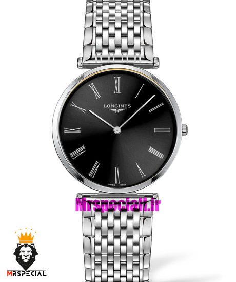 ساعت لونژین مردانه استیل صفحه مشکی LONGINES 021286