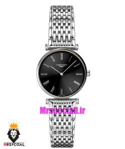 ساعت لونژین زنانه استیل صفحه مشکی LONGINES 021284