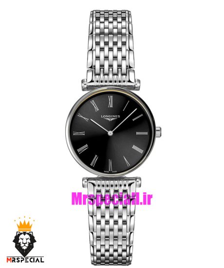 ساعت لونژین زنانه استیل صفحه مشکی LONGINES 021284