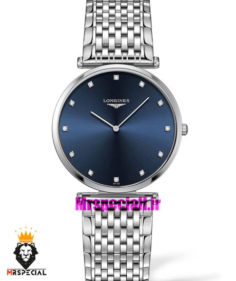 ساعت لونژین مردانه استیل صفحه ابی LONGINES 021287