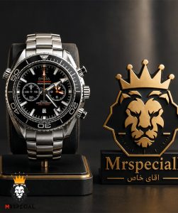 ساعت امگا مردانه سیمستر کرنوگراف استیل صفحه مشکی OMEGA Seamaster 020344