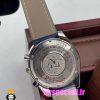 ساعت مچی مردانه امگا اسپید مستر کرنوگراف بند چرم ابی صفحه سفید OMEGA Speedmaster 020995
