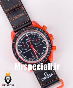 ساعت امگا سواچ مدل گدازه های زمین OmegaSwatch Moonswatch Earth LAVA 020610 