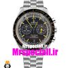 ساعت مچی مردانه امگا اسپید مستر کرنوگراف استیل صفحه مشکی OMEGA Speedmaster 020536