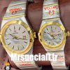 ساعت ست امگا مدل کانسلیشن دورنگ طلایی صفحه نقره ای کیفیت مستر OMEGA constllation 020758