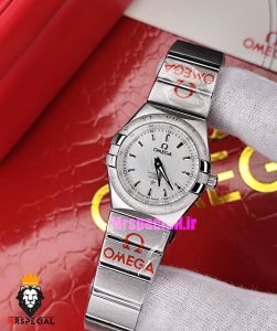 ساعت امگا زنانه مدل کانسلیشن استیل صفحه سفید OMEGA CONSTELLATION 021216 