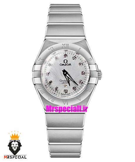 ساعت امگا زنانه مدل کانسلیشن استیل صفحه سفید OMEGA CONSTELLATION 021215
