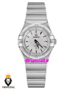 ساعت امگا زنانه مدل کانسلیشن استیل صفحه سفید OMEGA CONSTELLATION 021216 