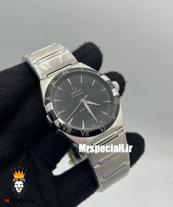 ساعت امگا مردانه مدل کانسلیشن اتوماتیک استیل صفحه مشکی OMEGA Constllation Co-Axial 021213