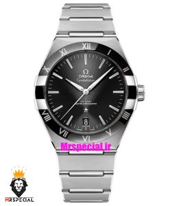 ساعت امگا مردانه مدل کانسلیشن اتوماتیک استیل صفحه مشکی OMEGA Constllation Co-Axial 021213