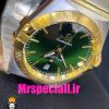 ساعت امگا مردانه مدل کانسلیشن دو رنگ طلایی صفحه سبز OMEGA Constllation 020953