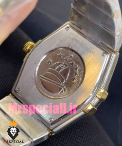 ساعت امگا مردانه مدل کانسلیشن دو رنگ طلایی صفحه سبز OMEGA Constllation 020953