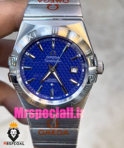 ساعت امگا مردانه مدل کانسلیشن استیل صفحه ابی OMEGA Constllation 020951