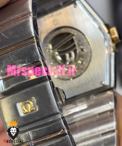 ساعت امگا مردانه مدل کانسلیشن دو رنگ رزگلد صفحه ابی OMEGA Constllation 020952 