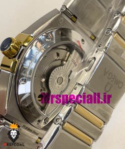 ساعت امگا مردانه مدل کانسلیشن دو رنگ طلایی صفحه سبز OMEGA Constllation Co-Axial 020949 