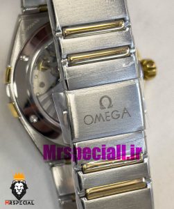 ساعت امگا مردانه مدل کانسلیشن دو رنگ طلایی صفحه سبز OMEGA Constllation Co-Axial 020949 