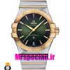 ساعت امگا مردانه مدل کانسلیشن دو رنگ طلایی صفحه سبز OMEGA Constllation 020953