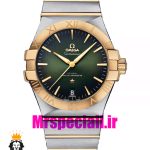 ساعت امگا مردانه مدل کانسلیشن دو رنگ طلایی صفحه سبز OMEGA Constllation 020953