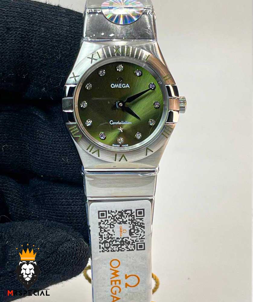 ساعت زنانه امگا کانسلیشن کوارتز استیل صفحه سبز OMEGA CONSTELLATION 01546