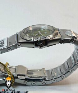 ساعت زنانه امگا کانسلیشن کوارتز استیل صفحه سبز OMEGA CONSTELLATION 01546