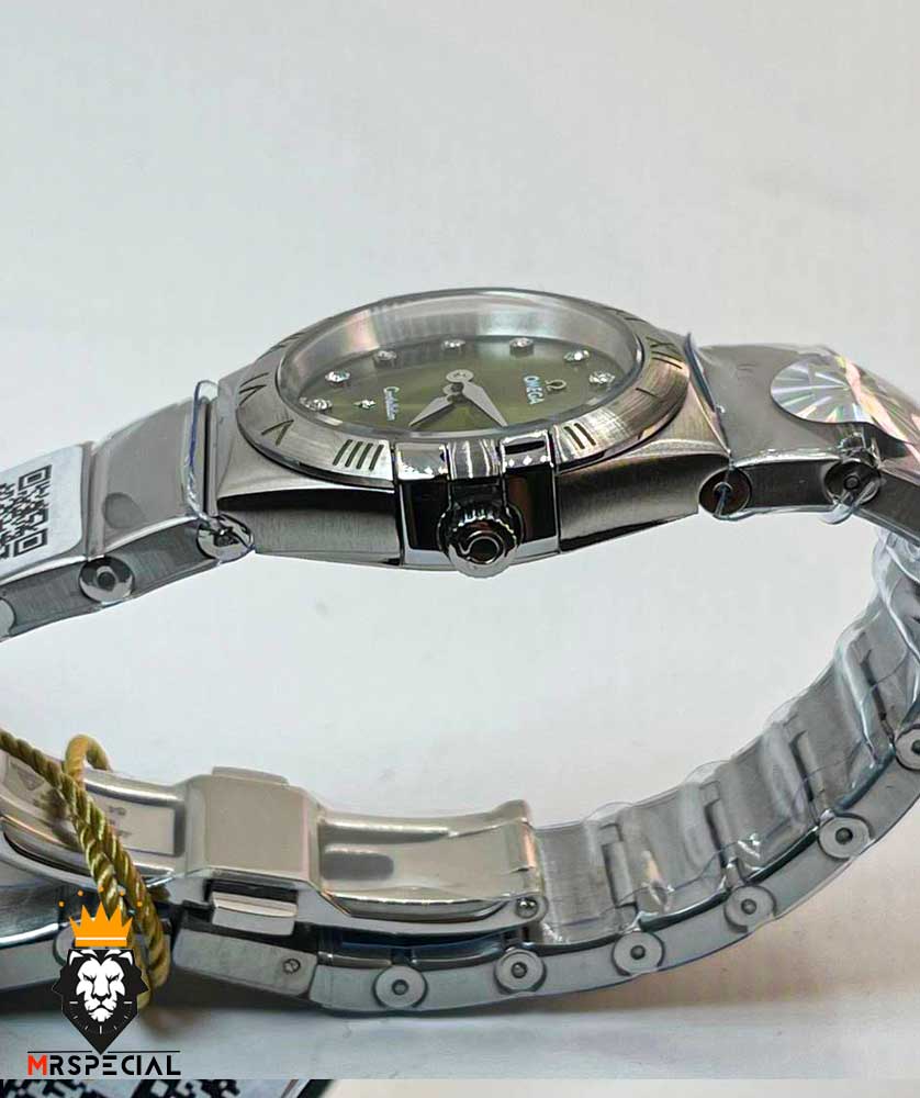 ساعت زنانه امگا کانسلیشن کوارتز استیل صفحه سبز OMEGA CONSTELLATION 01546