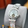 ساعت مچی زنانه امگا مدل لیدی ماتیک اتوماتیک استیل صفحه سفید صدف OMEGA LADYMATIC 021237