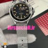 ساعت مردانه امگا سیمستر اتوماتیک بند حصیری صفحه مشکی OMEGA SEAMASTER 0025