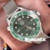 ساعت امگا مردانه مدل سیمستر اتوماتیک بند حصیری صفحه سبز OMEGA SEAMASTER 020983