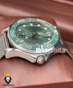 ساعت امگا مردانه مدل سیمستر اتوماتیک بند حصیری صفحه سبز OMEGA SEAMASTER 020983 