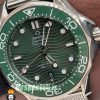 ساعت امگا مردانه مدل سیمستر اتوماتیک بند حصیری صفحه سبز OMEGA SEAMASTER 020983