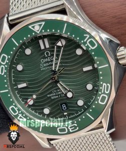ساعت امگا مردانه مدل سیمستر اتوماتیک بند حصیری صفحه سبز OMEGA SEAMASTER 020983 